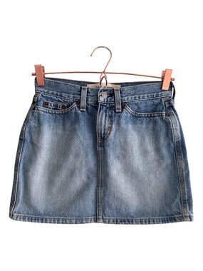 90’s Vintage Gap Denim Mini Skirt Medium Wash Size 0 Regular